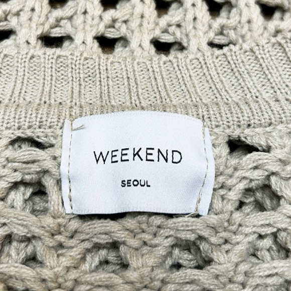 Weekend Sequl Knitted Mesh Vest Sweater Size XL - Picture 3 of 5